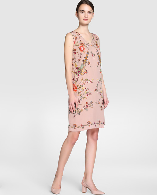 El Corte Inglés - Vestido recto estampado Zendra